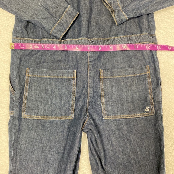 Bonpoint Girls Destiny Jumpsuit Romper Long Sleeve Denim look size 4 - Picture 10 of 12